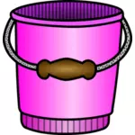 Gambar vektor ember merah muda