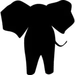 Ушастый слон векторное изображение