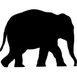 Musta elefantin vektorikuva