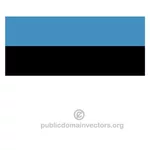 Estniska vektor flagga