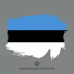 Malovaný vlajka Estonska
