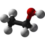 Molécula de etanol