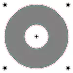 Vector CD etichetă şablon