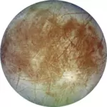 Grafiki satelity Jowisza Europa