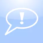 Mac warning conversation icon vector image