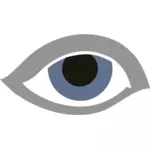 Disegno di vettore dell'occhio azzurro