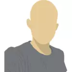 Gesichtslose männlichen avatar