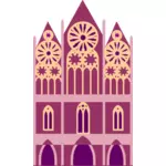 Różowawy zamek