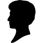 Profil feminin negru