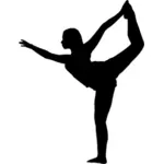 Yoga silhouet afbeelding