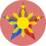 Ilustração em vetor símbolo sorte filipino
