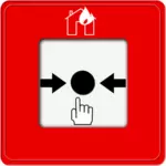 화재 경고 푸시 버튼의 그림