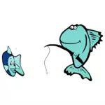 Tecknade fisk bild