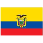 矢量旗帜的厄瓜多尔