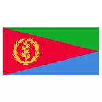 Flaga wektor Erytrei