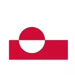 国旗的格陵兰岛