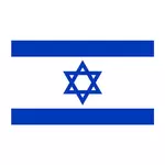 Flaga wektor Izraela