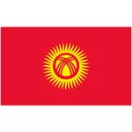 Vektor bendera Kirgizstan