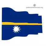 Ondulate Drapelul Republicii Nauru