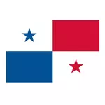 Vektor för Panama flagg