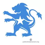사자 모양에 있는 소말리아의 국기