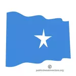 Bergelombang bendera Somalia