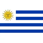 Bandiera vettoriale dell'Uruguay