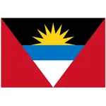 Vektor flagga Antigua och Barbuda