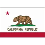 Republika Kalifornii flaga grafika wektorowa