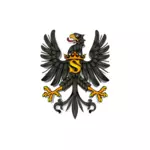 Flagga Ducal Preussen vektorbild