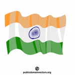 Wektor flagi Indii