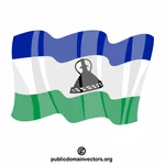 Lesothon ClipArt-kuvan lippu