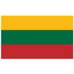 Vector Litauens flagg