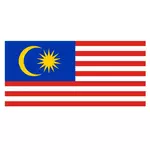 Drapeau malaisien en format vectoriel