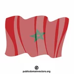 Флаг Марокко векторный клипарт