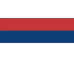 Serbo bandiera senza stemma