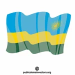 卢旺达国旗矢量图