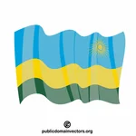 Rwandas nationella flagga