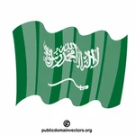 Vlajka Saúdskoarabského vektorového obrázku