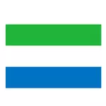 Vector flagg Sierra Leone