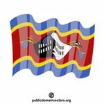 Drapeau du Swaziland vector clip art