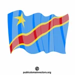 Flagg av Den demokratiske republikken Kongo
