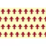 Dessin du motif transparent rouge trois fleurs de lys