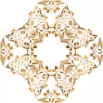 Golden floral cross