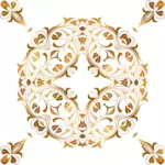 Design floral auriu