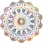 Imagen de vector floral diseño cromático