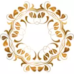 Gouden bladeren frame