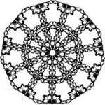 Flowery ornamental circle