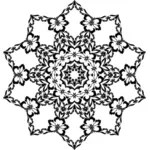 Květina vzorované vektorový obrázek hvězda