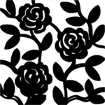 Rose ornament vector image